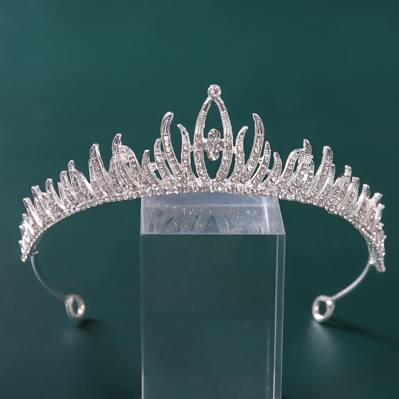 Rhinestones Crystal Crown Tiaras Bridal Hair Jewelry Wedding Hair Accessories Women Bride Princess Crown Queen Party Headband