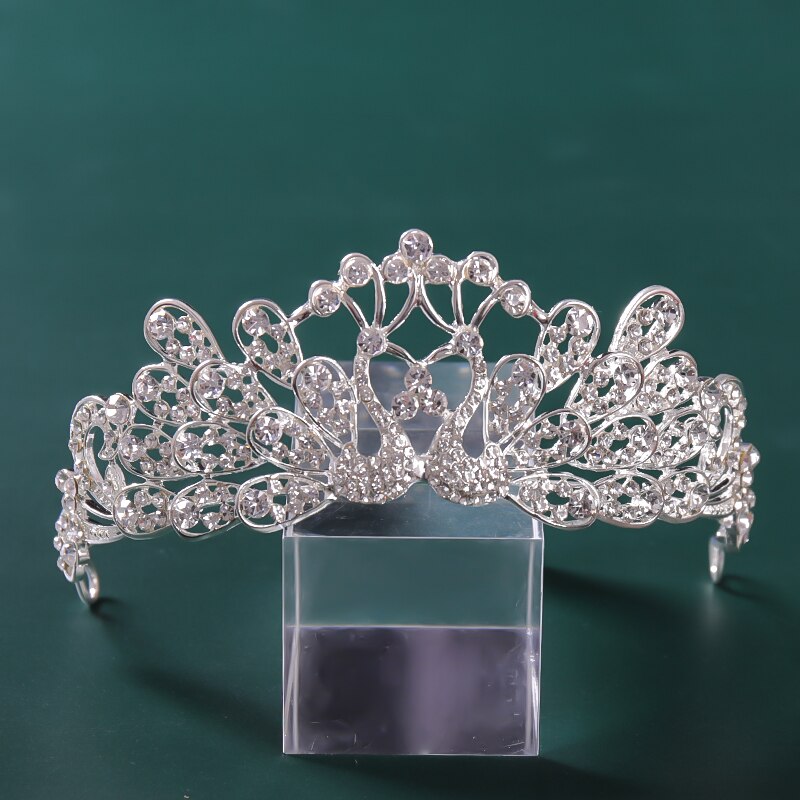 Rhinestones Crystal Crown Tiaras Bridal Hair Jewelry Wedding Hair Accessories Women Bride Princess Crown Queen Party Headband