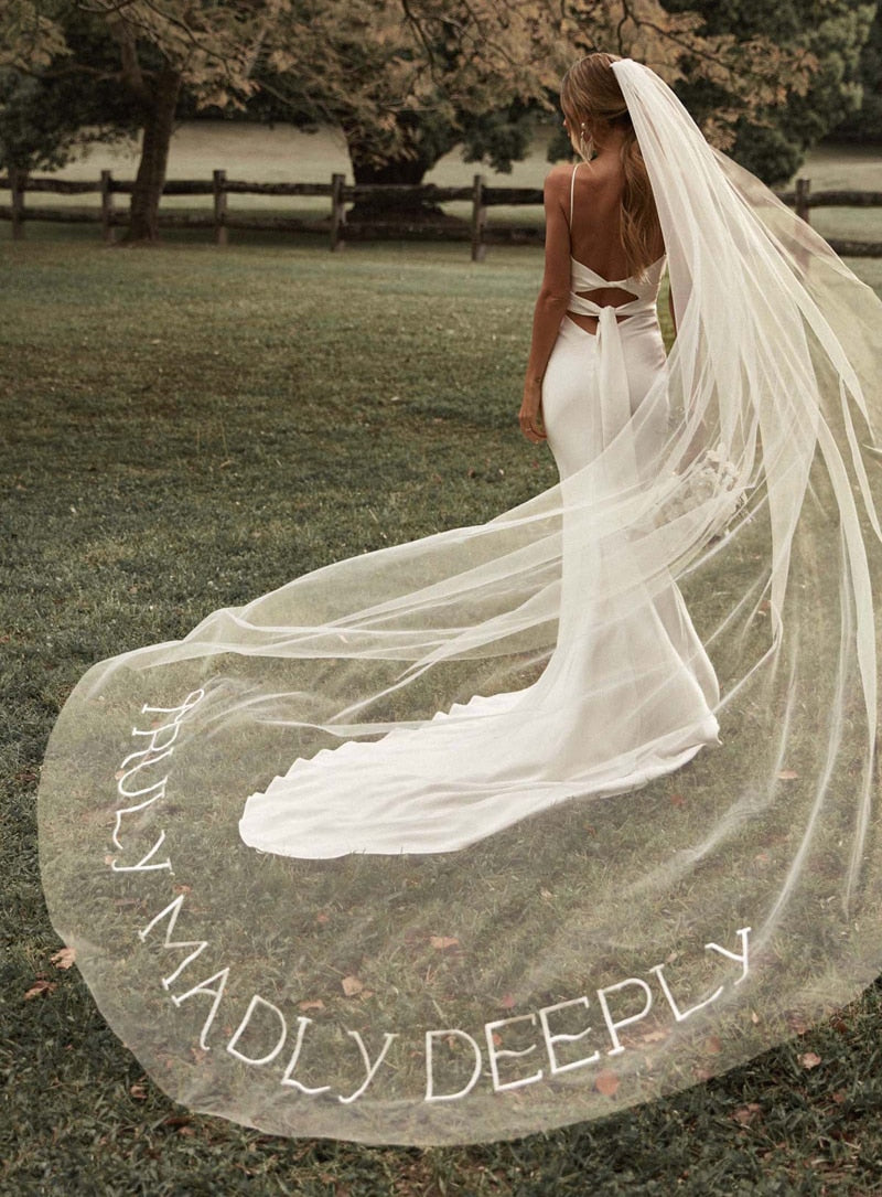 Simple Sexy Wedding Dresses Boho Mermaid Bridal Dress High Slit Straps Backless Bohemian Bride Gowns Vestidos De Noiva 2023