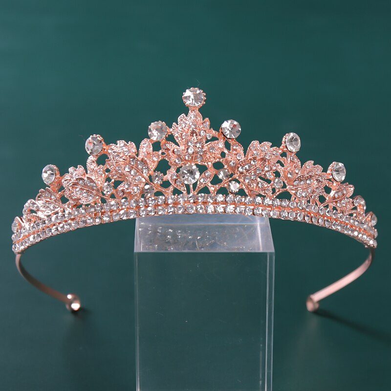 Rhinestones Crystal Crown Tiaras Bridal Hair Jewelry Wedding Hair Accessories Women Bride Princess Crown Queen Party Headband