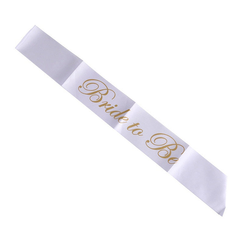 Wedding Decorations Bridal Shower Wedding Veil Team Bride To Be Satin Sash Bachelorette Party Girl Hen Party Decoration Supplies