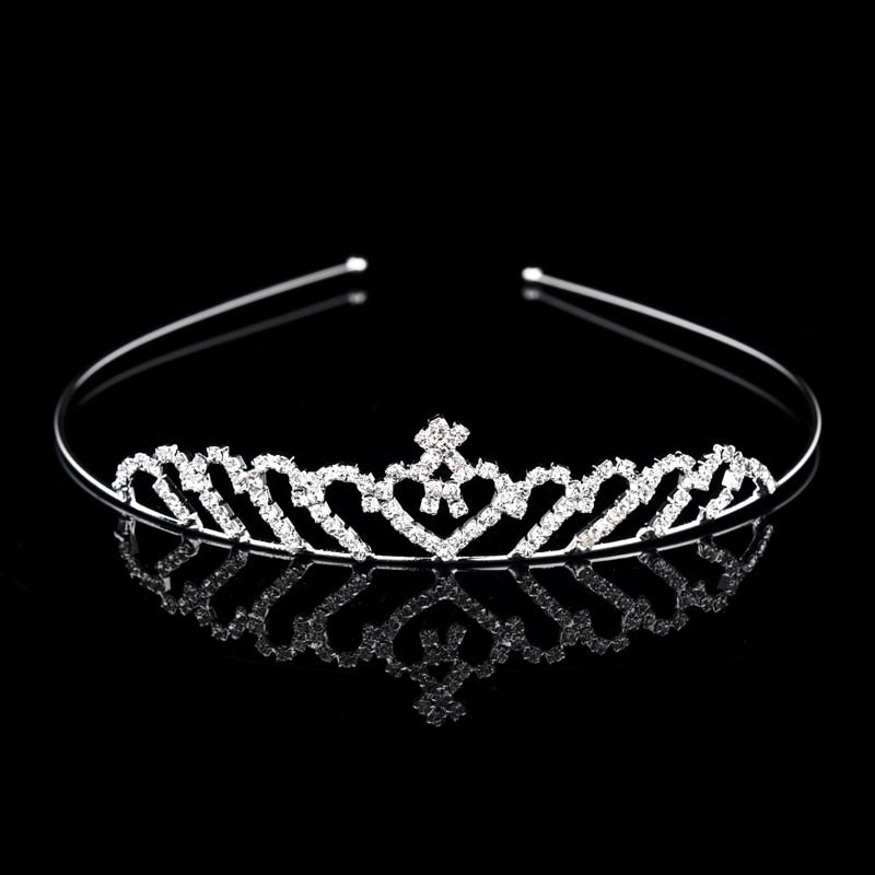 Bridal Crystal Tiaras and Crowns Headband Kid Flower Girls Bridesmaid Wedding Hair Accessiories Hair Jewelry