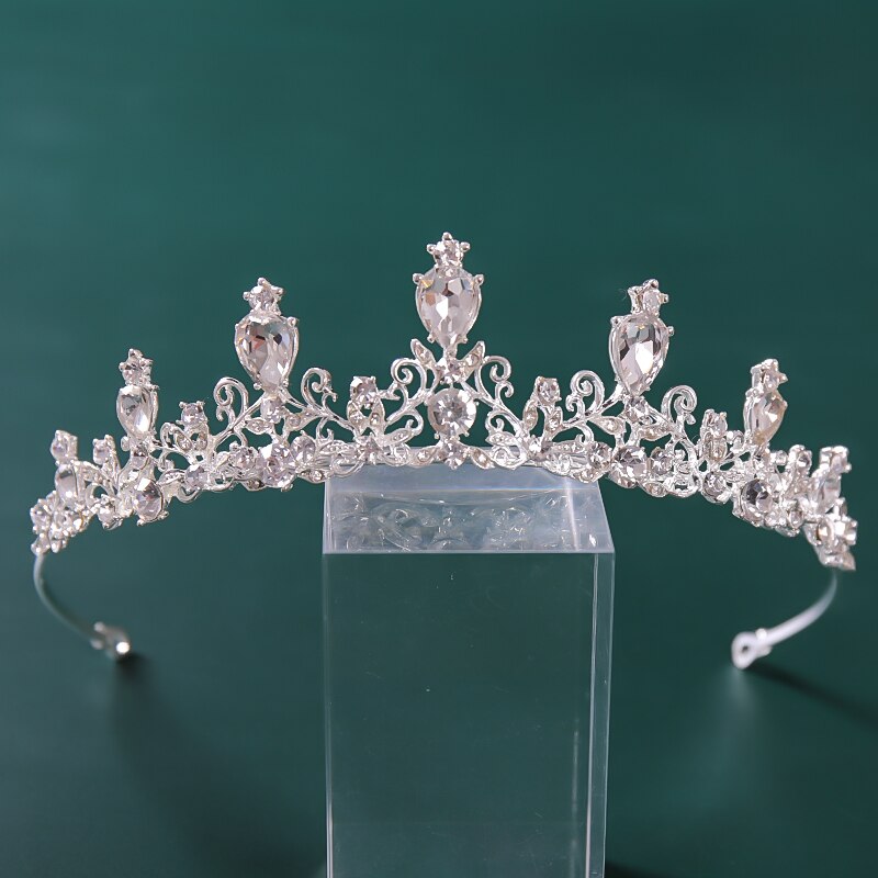 Rhinestones Crystal Crown Tiaras Bridal Hair Jewelry Wedding Hair Accessories Women Bride Princess Crown Queen Party Headband