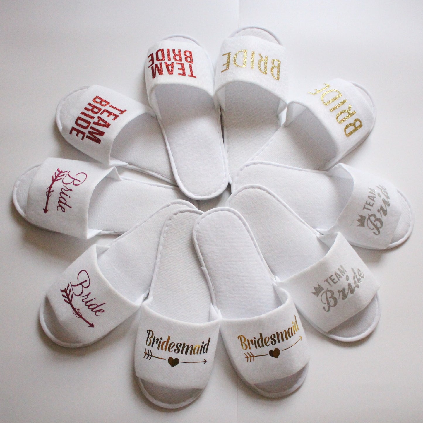 Bride Soft Slippers Team Bride Shower Wedding Party Decoration Gift Team Bridesmaid Party Hen Party Decoration 1 Pair