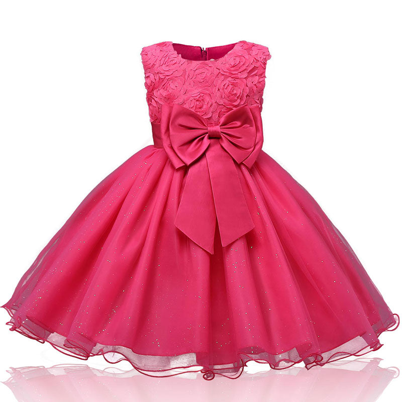 Children Luxury Party Formal Dress For Wedding Birthday Kids Christmas Ceremonies Dresses For Girls Lace Tutu Flower Girls Dress