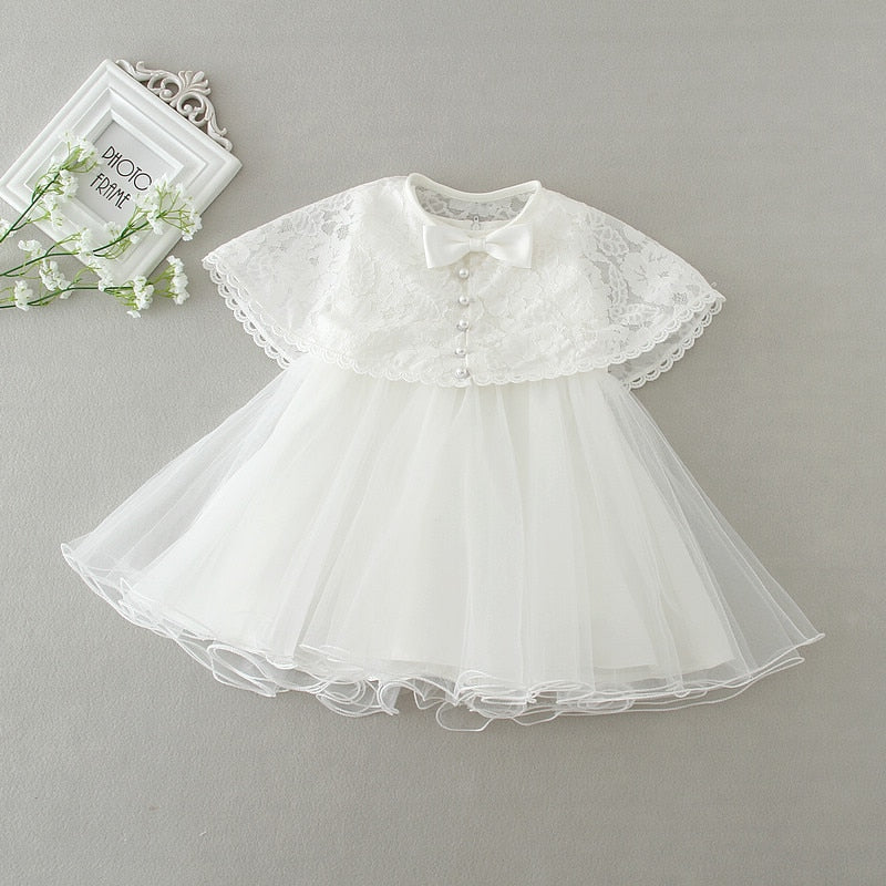 2pcs /Set Baby Girl Dress 3-24 Months Infant Formal Dresses For Birthday&Wedding Occasion Christening Gowns Baptism Clothes TS46