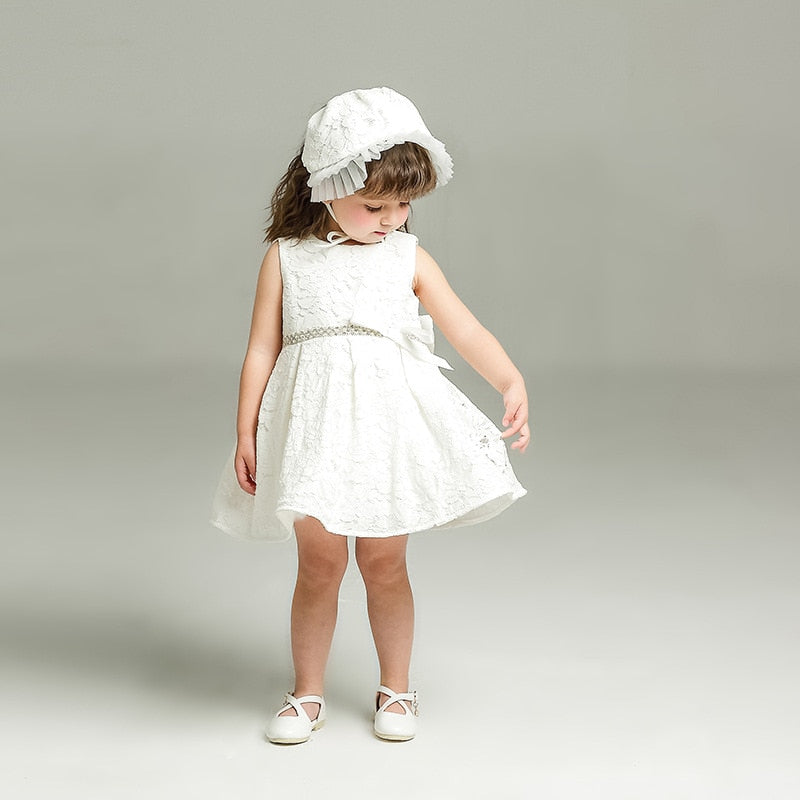 2pcs /Set Baby Girl Dress 3-24 Months Infant Formal Dresses For Birthday&Wedding Occasion Christening Gowns Baptism Clothes TS46