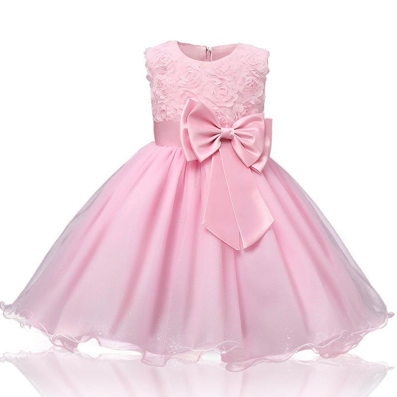 Children Luxury Party Formal Dress For Wedding Birthday Kids Christmas Ceremonies Dresses For Girls Lace Tutu Flower Girls Dress